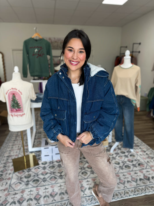 Cozier Than Ever Denim Sherpa Jacket