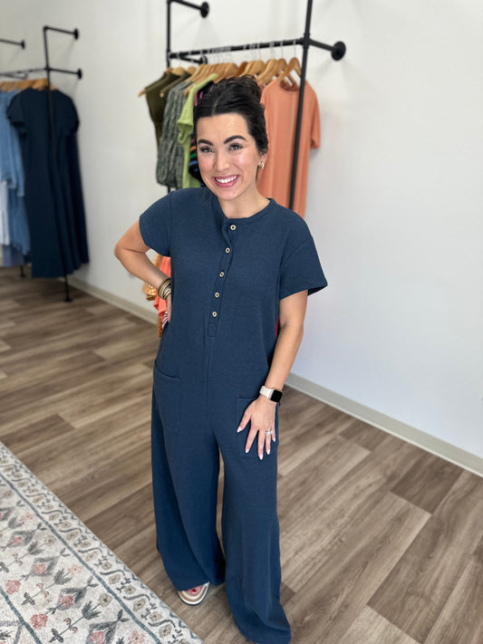 Navy Jumpsuit